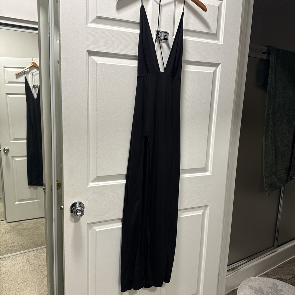 Black Plunge Dress